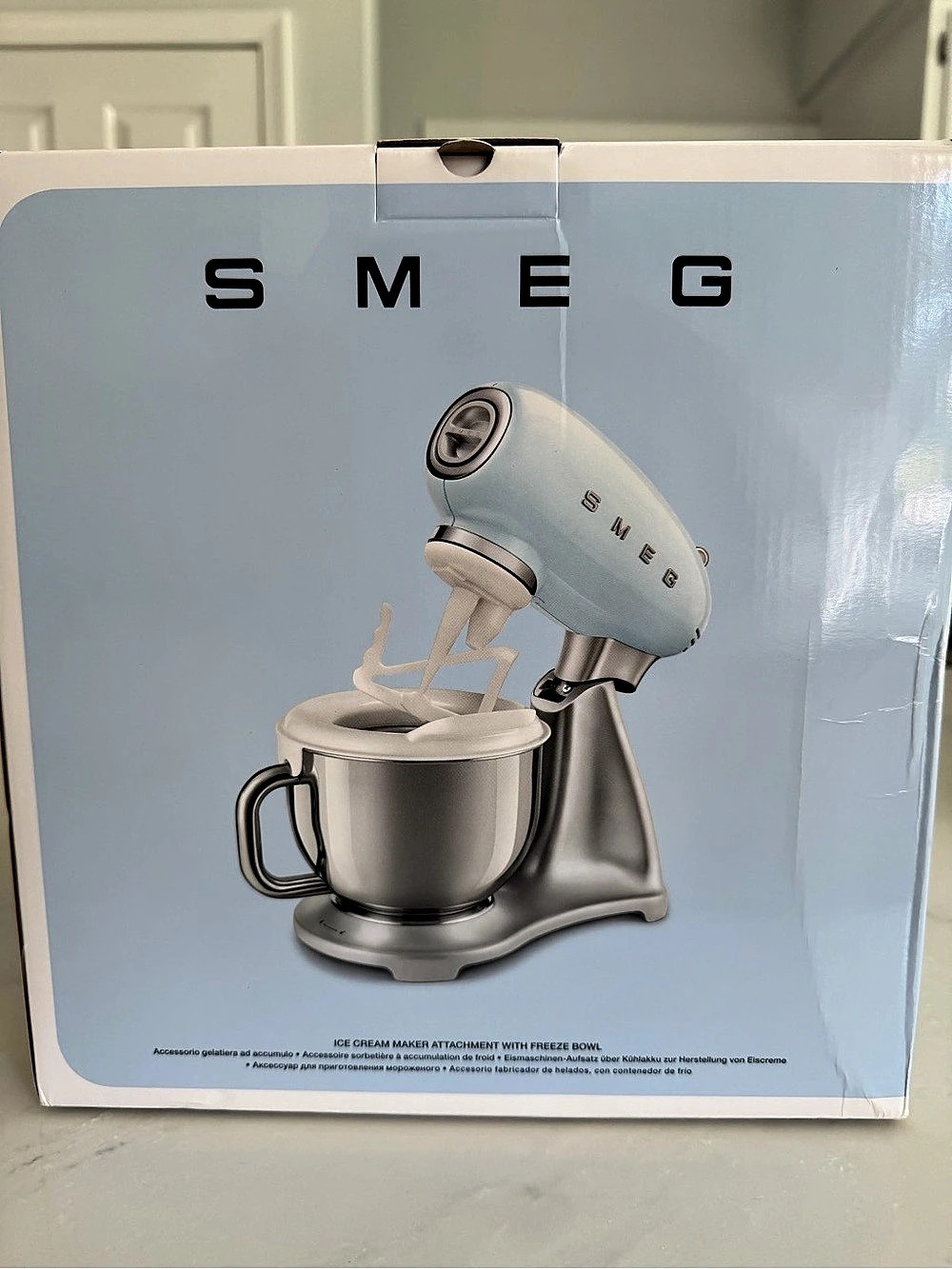 Smeg Ice Cream Maker Attachment in White